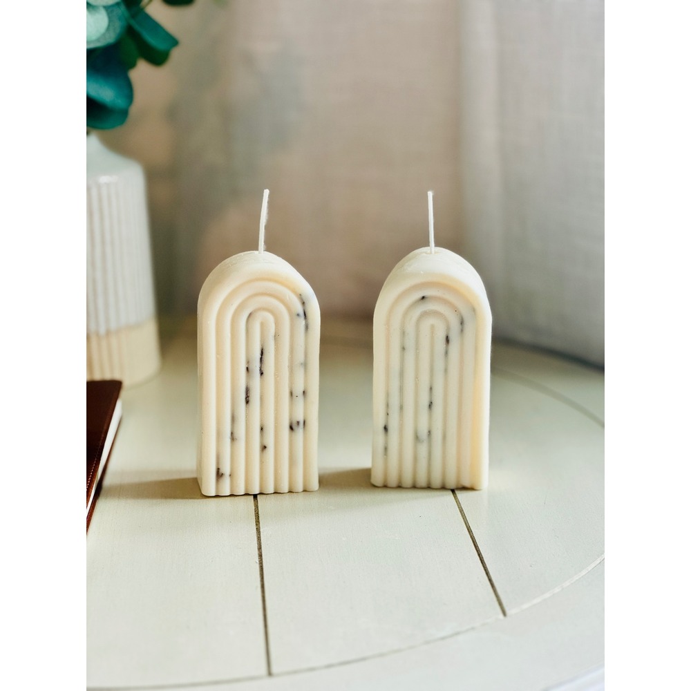 Arch Candles Set Lavender‎ Vanilla Decorative CandlesDecor Aesthetic Candles